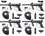 Paintball Tippmann 98 Custom Family Pack 4 Complete Gun Set with
