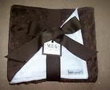 Chocolate Cream Minkee Chenille Blanket