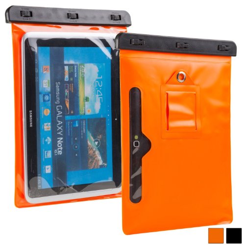 Cooper Cases(TM) Voda 10.1" Waterproof Tablet Sleeve (Lightweight Design, Touch Sensitive Window, Watertight Seal, Adjustable Shoulder Strap) 
Cooper Cases(TM) Voda 10.1" Waterproof Tablet Sleeve (Lightweight Design, Touch Sensitive Window, Watertight Seal, Adjustable Shoulder Strap)