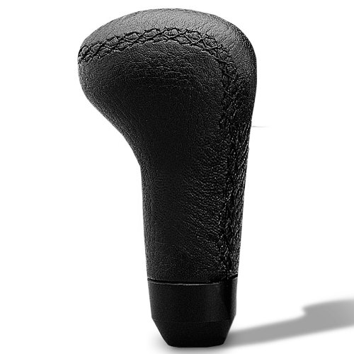 MOMO Anatomic Long Black Leather Shift Knob