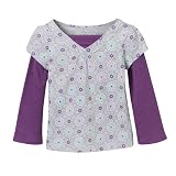 Infant Girls' Cherokee Long-Sleeve Print 2fer Top