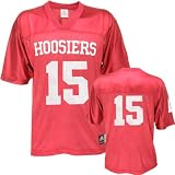 Indiana Hoosiers Youth -No. 15- Replica Football Jersey