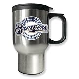Milwaukee Brewers 16oz Stainless Steel Travel Mug