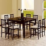 IMAGE OF Union Square Jefferson Square Counter Height Table Set in Cappuccino