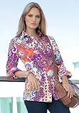 Jessica London Plus Size Modern Ruched Front Blouse