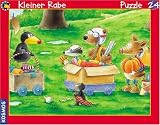 Kleiner Rabe-Rahmenpuzzle 24 Teile: Der kleine Rabe spielt mit seinen Freunden - 