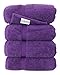 SALBAKOS - Premium 4 Piece Bath Towel Set, Made with 100% Turkish Cotton, Quick Drying, Highly Absorbent & Comfy Towels for Spa & Hotel | 27