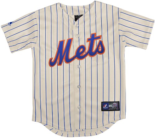 MLB New York Mets David Wright #5 Toddler Boys Replica Player Name And Number Jersey By Majestic (WHITE, 3T)