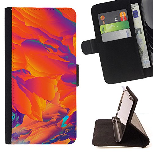 - Flamboyant Fantastic Colorful Joyous – Style PU Leather Case Wallet Flip Stand Flap Closure Cover- For Apple Iphone 5 / 5S £¨ Devil Case £©