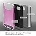 Profer Dual Layer Armor Holster Defender Full Body Protective Hybrid Case for Samsung Galaxy Note7 (Hot Pink)