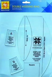Plastic templates double wedding ring