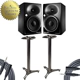 Neumann KH120 2-way Active Studio Monitors w (2) Ultimate MS-90 Stands and (2) Mogami Cables