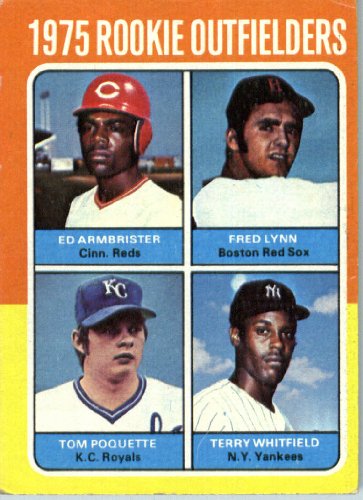 1975 Topps #622 Fred Lynn Boston Red Sox Baseball Card In Protective Screwdown Display Case