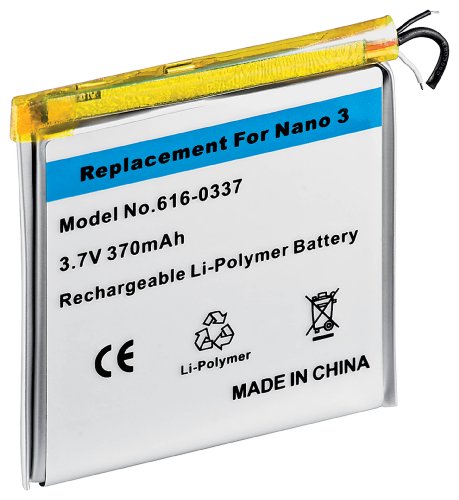 Wentronic Ersatzakku f&uuml;r Apple iPod nano 3G (370mAh) Preisvergleich