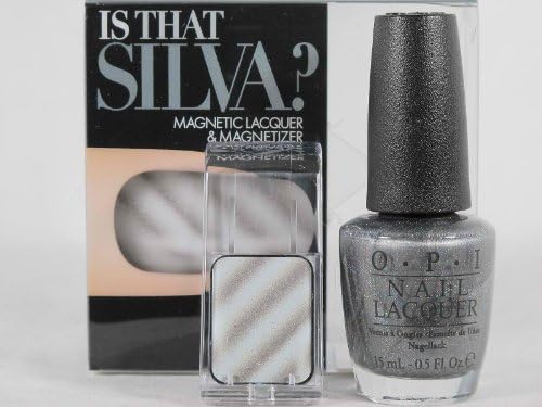 OPI SKYFALL 007 IS THAT SILVA? HOLOGRAPHIC MAGNETIC LACQUER & MAGNETIZER