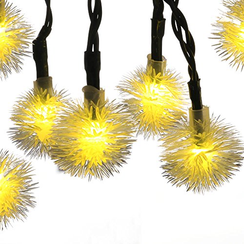 Qedertek chuzzle ball christmas lights, 15.7ft 20 led lights for …