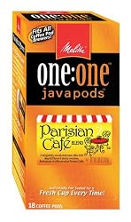 Melitta One:One Java Pods, Parisian Cafe Blend Coffee, 18-Count Pods (Pack of 4)