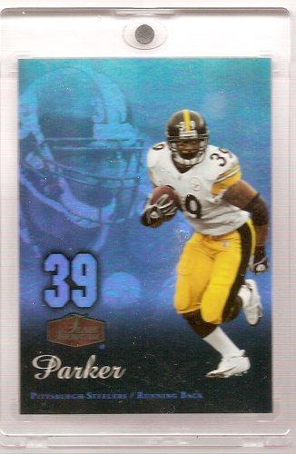 2006 Flair Showcase Football Showcase Willie Parker Pittsburgh Steelers Football Card # 78 - Mint Condition - Shipped in Protective Display Case