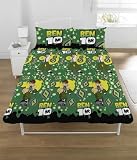 Kitchen & Housewares : BEN 10 DOUBLE Duvet Cover and 2 Pillowcases Bedding Set (Extremely rare and hard to find item)