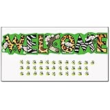TREND Monkey Mischief Welcome Bulletin Board Set, 81" x 18", 40pc