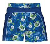 i Play Ultimate Swim Diaper Board Shorts, Royal Ukulele, 3T