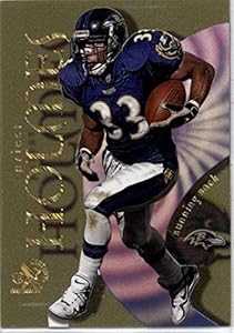 1999 E-X Century Essential Credentials Future #7 Priest Holmes - Baltimore Ravens (Serial #'d 24/84)(Limited Edition Football Insert Card)