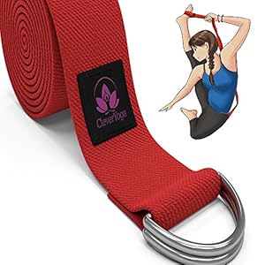 8-Foot Yoga Strap Made With The Best, Durable Cotton - Comes With Our Special 