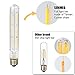SUNMEG 6W T10 Tubular Bulb, Led Filament Bulbs, 120V Instant on Filament LED, Soft White 2700K, E26 Base 360 Degree Beam Angle, Equivalent to 60W Incandescent Chandelier Bulb - Dimmable