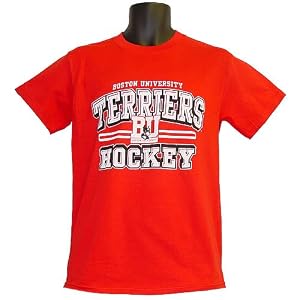 Boston University Terriers Hockey Cross Bar Step Ahead T-Shirt