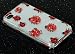 Spot Diamond Rhinestone Red Ladybug On Silver Design Snap-on Protector Hard Case Cover for Apple Iphone 4 / 4S Compatible for AT&T ; Verizon ; Sprint + Bonus 1 of New Rubber Grip Translucent Ball Point Pen