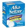 Alka-Seltzer Heartburn Relief Tablets, Antacid and Heartburn Relief, Lemon Lime, 36-Count Boxes (Pack of 4)