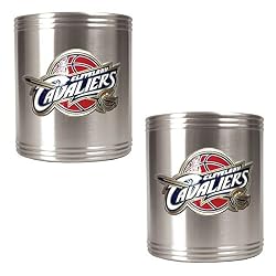 Cleveland Cavaliers NBA 2pc Stainless Steel Can Holder Set - Primary Logo by Great American Products