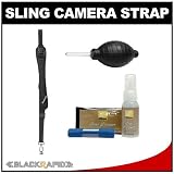 BlackRapid Metro Compact Sling Camera Strap with Nikon Cleaning Kit for Nikon Digital SLR 1 V1, V2, J1, J2, D3100, D3200, D5100, D5200, D7000, D600, D800, D4