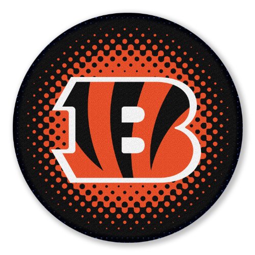 NFL Cincinnati Bengals 22.5-Inch Round Bath Rug