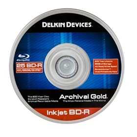 Delkin Devices DDBD-R-I 25 SPIN 4X Inkjet BD-R Spindle - 25 Pack by 