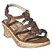 Toddler Girls' Cherokee® Deborah Flower T-Strap Wedge Sandals - Brown