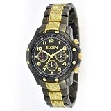 Elgin Men's FG1037 Sport Two-tone Gold-tone Carbon Fiber Accented Watch