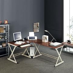 Stabile anspruchsvolle Arbeitsstation Schreibtisch Walnuss