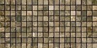 Emperador Dark Mosaic 5/8 x 5/8 Tumbled