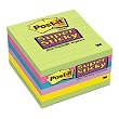 3M Post-It Super Sticky Ultra Notes, 4 X 4, Five Colors, Six 90-Sheet Pads/Pack