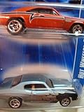 Hot Wheels '69 Dodge Charger Open Hood 5 Spoke - '70 Chevy Chevelle SS With Flames Scale 1:64