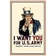 I Want You - Army Recruitment Poster
