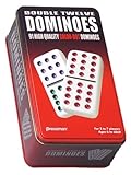 Pressman Double 12 Color Dot Dominos In A Tin