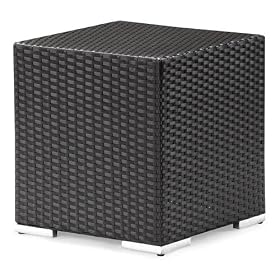 Algarva Outdoor Side Table in Chocolate - Zuo Modern - 701153