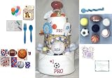 Sports Themed Baby Shower in a Box for 16 people