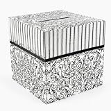 Black and White Wedding Card Box 12