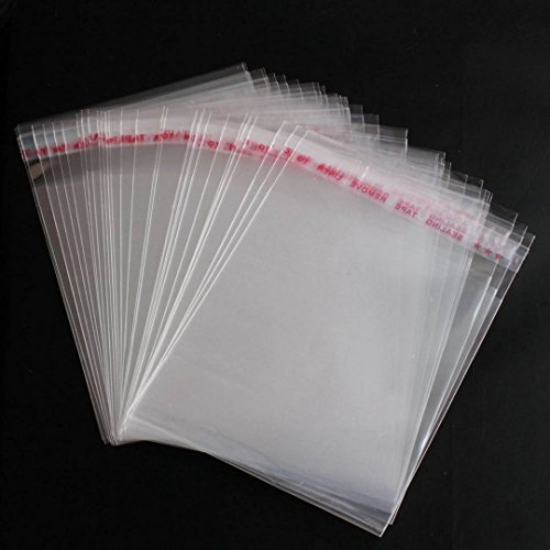 Lqz(tm) 5-1/2in x 7-1/2in clear self adhesive sealing p…