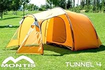 MONTIS TUNNEL, 4 Personen, Tour Camp Zelt, 460x250, 6,1kg, SONDERAKTION!
