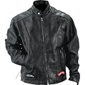 GFCRLTR Diamond PlateTM Rock Design Genuine Buffalo Leather Motorcycle Jacket