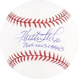 Huston Street Autographed MLB Baseball | Details: 2002 CWS Champs Inscription